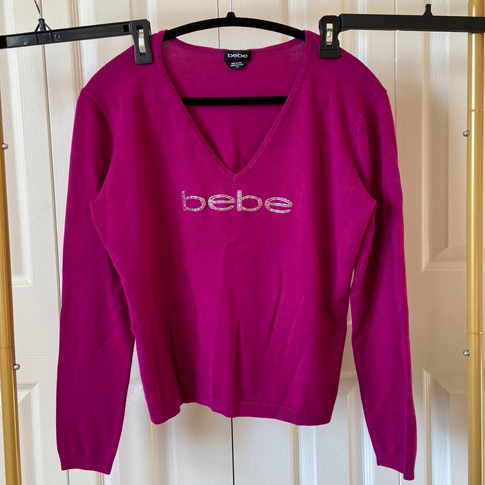 Bebe V Neck Sweater